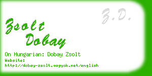 zsolt dobay business card